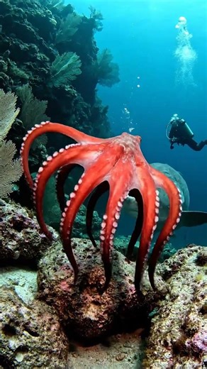Giant Octopus vs Massive Grouper Battle!