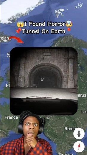 🚇😱I Found horror tunnel on Google Earth and Google Map 🌏 #short #map #earth5g