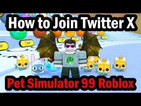 How to Join Twitter X Group in Pet Simulator 99 Roblox