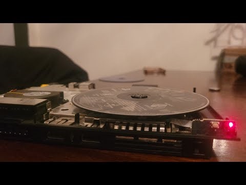 Ps2 slim dvd rom and ps1 disc spinning