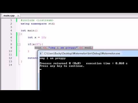 Buckys C++ Programming Tutorials - 16 - if Statement.....again?