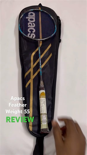 Apacs Feather Weight 55 Badminton racket REVIEW #badminton #shuttlesmash #badmintonlovers