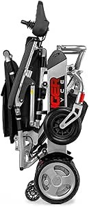 Porto Mobility Ranger Royce World's Lightest (only 40lbs) Ultra Portable, Most Compact Foldable Power Wheelchair,Weatherproof, Dual Motor Airplane Ready Folding Electric Wheelchair