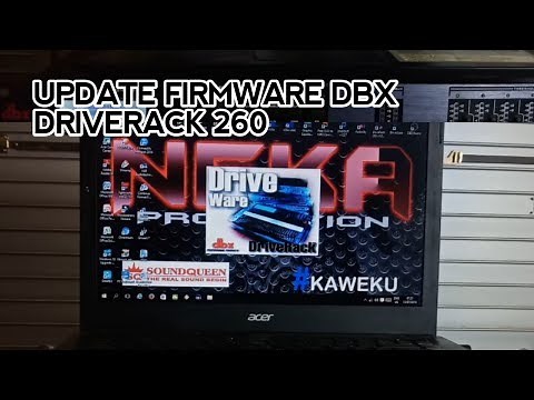 #tutorial || UPDATE FIRMWARE DBX DRIVERACK 260