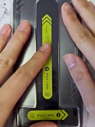 Protection starts with a strong screen protector 💪👏 Ringke Easy Slide screen protector is made of 9H tempered glass and comes with a super easy-to-install tool so you get a perfect alignment every time! #screenprotector #ringke #temperedglass #iPhone15ProMax