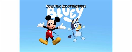 Bluey x Micky Mouse #bluey #blueytok #disney #intro | bluey