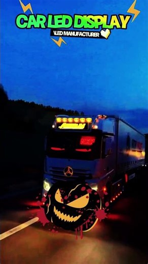 LED MATRIX PANEL #flexibleled #automobile #thetransitprodigy #led #ledlights #trucker #trailer #edit