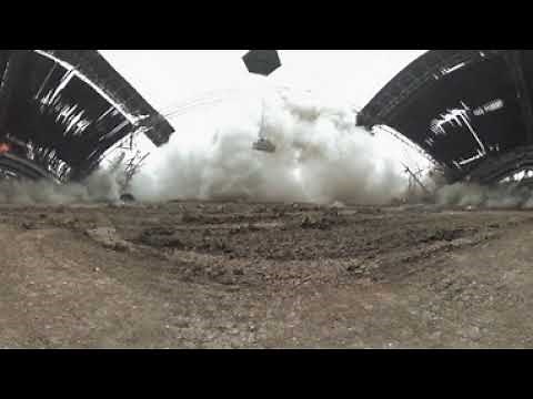 Texas Stadium demolition from inside!