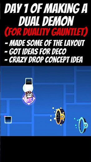 Day 1 of Making a Dual Demon #geometrydash #gd #gdmeme