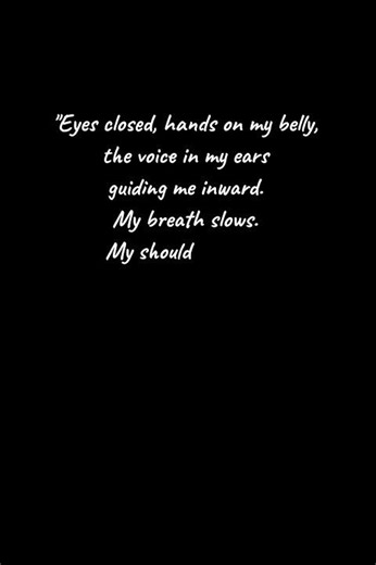 🪷 Lillian's Quiet Cycle: ☺️ Awaking with autogenic practice.