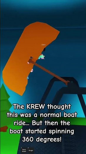 KREW Thought It Was Normal… Then the Boat Went 360! 😱Hashtags:#KREW#Roblox#GamingShorts