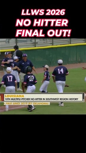 NO HITTER FINAL OUT! #LLWS #LLBWS #LittleLeague #Baseball #NoHitter #Impressive #Win#Out#Sports#Game