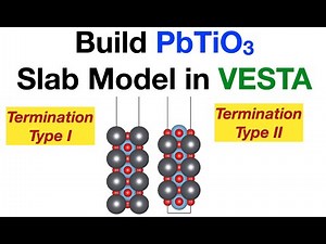 Build Perovskite Slab Model in VESTA (two termination options)