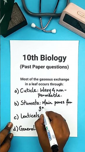 Biology MCQ on Gaseous Exchange | Gas Exchange in Plants & Humans | Grade 11 Quiz