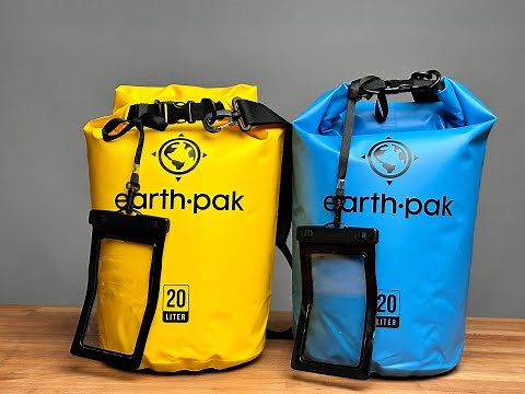 Earth Pak 20L Waterproof Dry Bag for Kayaking Camping Boating