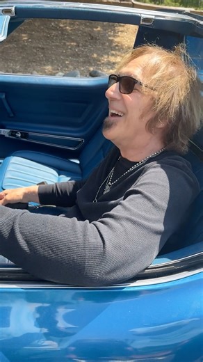 Dave loves his cars, especially this beautiful 1972 Corvette Stingray! It only made sense we included him cruising in it during our shoot. | REO Speedwagon