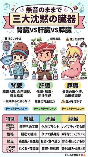 背中の痛みやむくみは限界のサイン？腎臓・肝臓・膵臓の「弱点」を知って寿命を延ばす方法