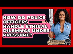 How Do Police Officers Handle Ethical Dilemmas Under Pressure? - Law Enforcement Insider