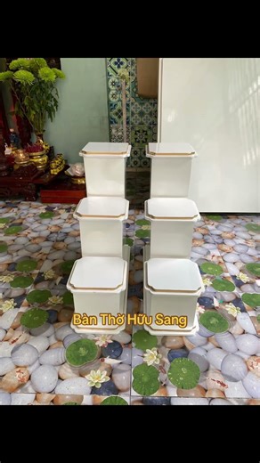 Bộ Bàn Thờ Thần Tài Sơn Trắng Cao Cấp #banthohuusang #banthothantaihiendai #banthothantai