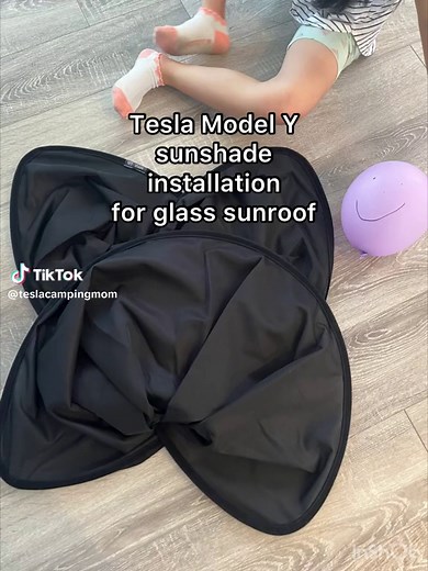 Easy installation of one piece sleek sunroof sunshade for our Tesla Model Y. After researching, I decided on the Tesmanian brand which was very similar to the Tesla brand sunshade, with a much more affordable price. Tesla.com sunshade is $120. Tesmanian is $45 after my 10% off your order using code: TCMOM (https://www.tesmanian.com/products/tesla-model-y-glass-roof-sunshade) It comes with two large pieces that can be used combined. Or you can just use one. We didn’t use the magnets included with