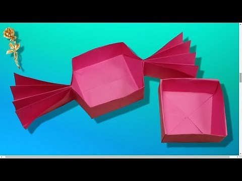 Origami : 🎁 Boîte 🍬 « Bonbon »