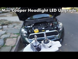 MINI Cooper Headlight Bulb Replacement Upgrade Xenon to AUXITO LED
