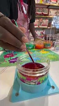 Make a CUSTOM Slime Charmer at FAO! Choose your colors, effects, mix-ins and charms! #crazyaarons