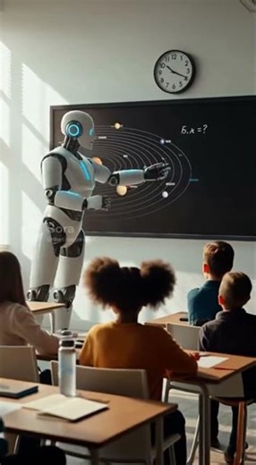 A Robot Teaching 5th Graders in a Real Classroom