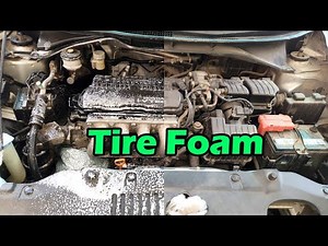 This is good enough for me - cleaning the engine bay with tire foam