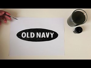 how to draw old-navy logo
