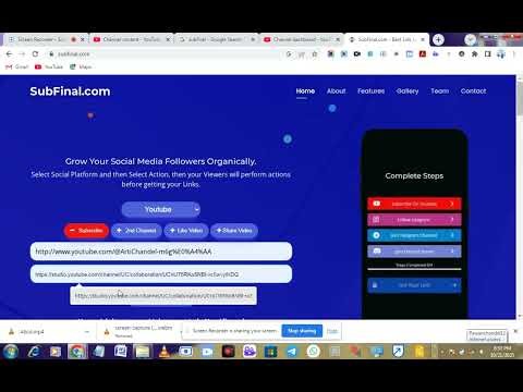 How to use subfilal to get scribers on youtube, instagram, facebook, talk etc.