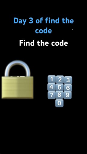 Day 3 of find the code #code #find #search week 1