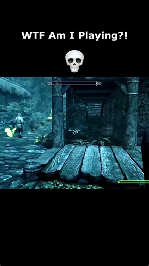 WTF Am I Playing?! 💀 #skyrim #elderscrolls #shorts