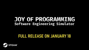 JOY OF PROGRAMMING is here!  Automate machines, robots, drones, and more with real Python code! 烙 Gain real coding skills and solve exciting, bite-sized programming challenges. 里 1.0 release with 30% discount available NOW:   https://store.steampowered.com/app/2216770/JOY_OF_PROGRAMMING__Software_Engineering_Simulator/ | PlayWay | Facebook