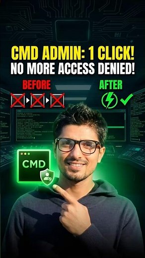 Stop typing 'run as admin' every time #windows #shorts