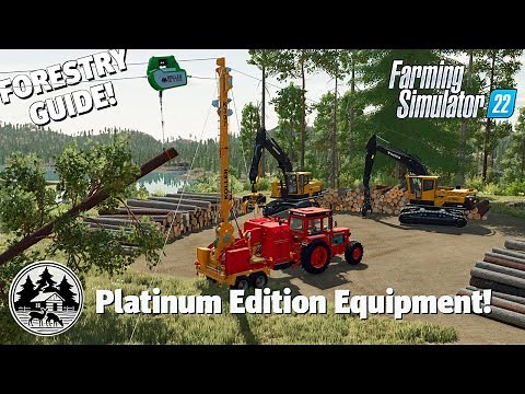 BIG YARDER OPERATION! | Forestry Guide | Farming Simulator 22 | Platinum DLC