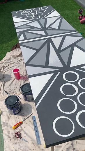 I made my own beer pong table 🍺#foryoupage #foryou #beerpong #boredathome