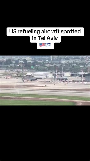 US Aerial Refueling Aircraft at Ben Gurion Airport