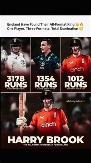 Harry Brook Is England’s All-Format Superstar 🔥👑 #shorts