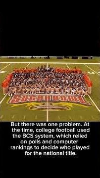 The Undefeated College Football Team That Didn’t Win the National Championship 😳