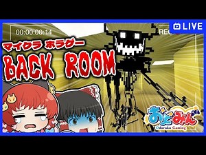 🔴【おどみん】マイクラホラゲーでおどろく、絶叫させます【BACK ROOM】