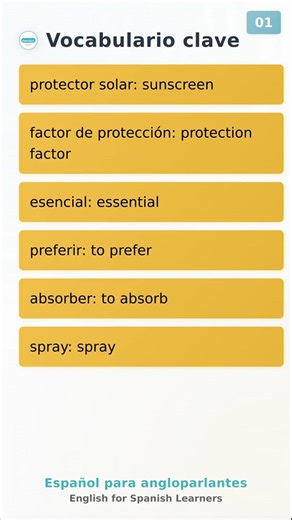 [Shorts] Aprende español en 1 minuto!! No More Sunburn Drama! Fun Everyday Dialogue for Pi...