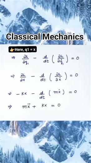 Harmonic Oscillator | Classical Mechanics #classicalmechanics #mathematics #maths #shorts #physics