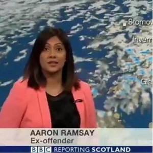 Reporting Scotland weather girl can't contain her giggles over hilarious error