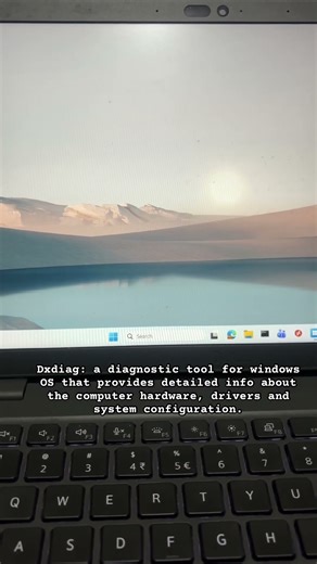 Dxdiag gives info system configuration, drivers&hardware. #computertips #troubleshooting #windows11