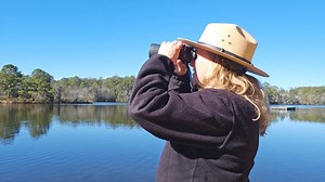 7.6K views · 100 reactions | Snowbirds aren't the only "birds" to flock to South Carolina during the winter! Ranger Stacey is here to tell you a little bit about birding during the winter and what you might see!  | South Carolina State Parks | Facebook