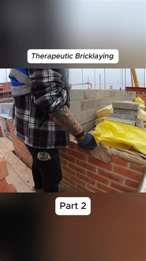 Therapeutic Bricklaying #bricklaying #brickwork #construction