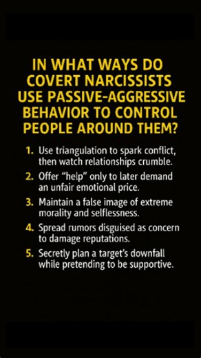 4.5K views · 379 reactions | In what ways do covert narcissists use passive-aggressive behavior to control people around them? #mentalhealth #mentalhealthawareness | Mental health with Omoye | Facebook