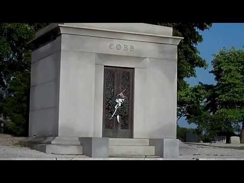 Ty Cobb grave site.The world's greatest baseball player of all time.