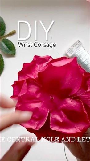 How to make big rose corsage | DIY